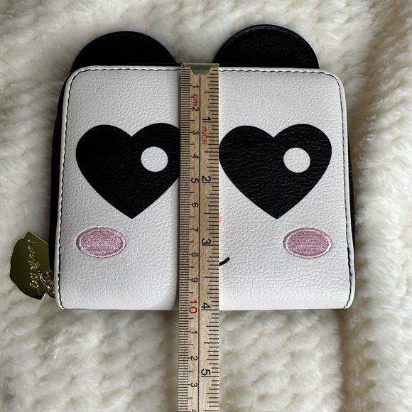 Betsey Johnson Panda folding wallet zip around - Picture 7 of 9